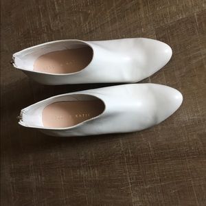 Kelly & Katie White Heeled Booties